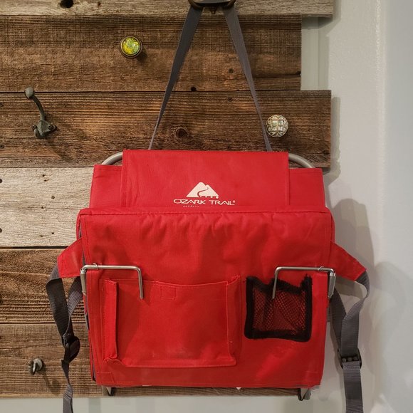 Ozark Trail Stadium Folding Seat in Red Price includes 2 [Used - Very Good] - Picture 3 of 7